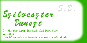 szilveszter dunszt business card